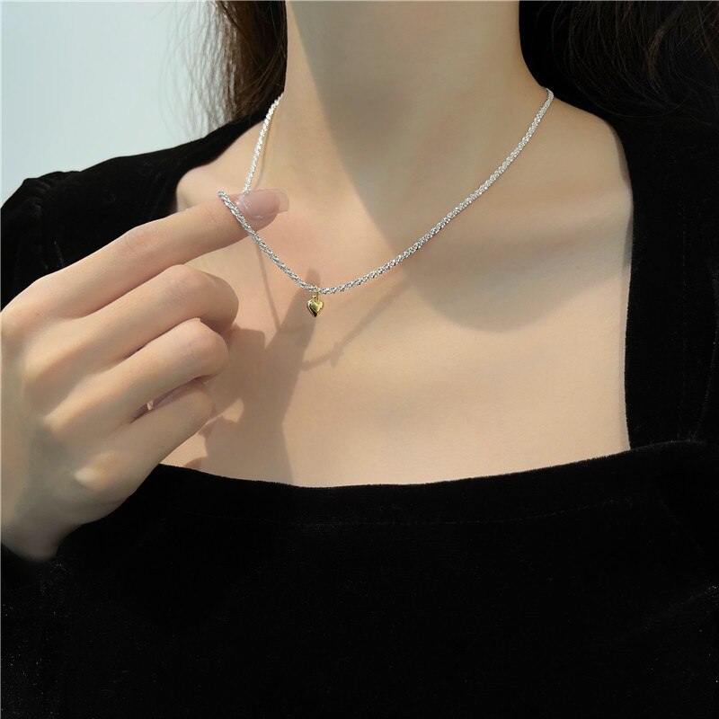 2022 New Popular Colour Sparkling Clavicle Chain Choker Necklace For Women Fine Jewelry Wedding Party Gift