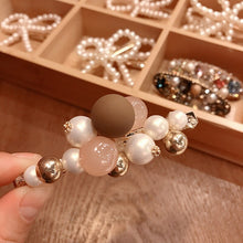 Load image into Gallery viewer, 2022 New Korean Sweet Imitation Pearl Spring Clip Hairpin Rhinestone Barrettes for Women Fashion Hair Accessories
