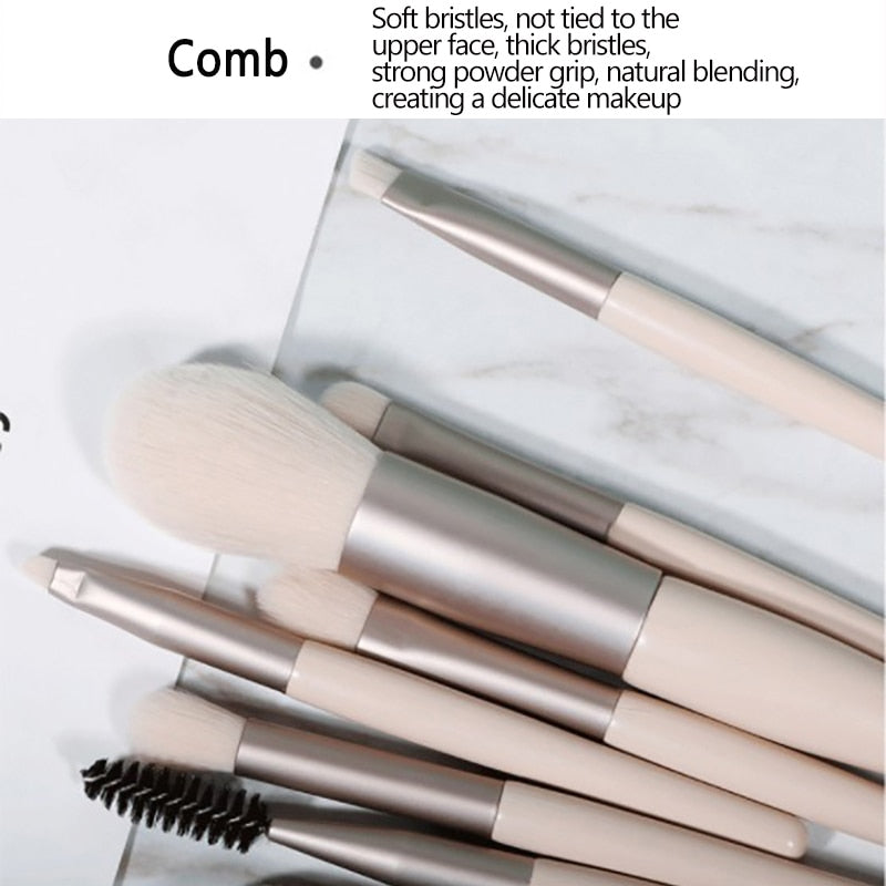 1 set Soft Makeup Brushes Set Eye Shadow Foundation Powder Eyelash Lip Concealer brushes for MakeUp Portable Brush Set Cosmetics