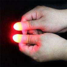 Load image into Gallery viewer, 2 Pcs/set Magic Thumbs Light Toys for Adult Magic Trick Props Blue Light Led Flashing Fingers Halloween Party Toys for Children