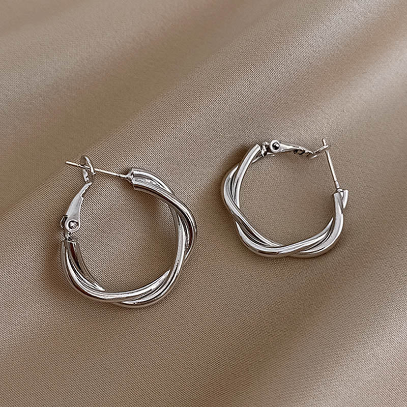 Geometric Metal Earrings for Women Jewelry Gift Irregular Circle Square Earrings Femme Cold Fashion Korean Women&#39;s Earrings 2022