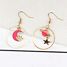 Load image into Gallery viewer, Trendy Multi-element Blue Moon Star Stud Earrings S925 Inlaid AAA Rhinestones Earring for Women Feminia Romantic Eardrop Gift