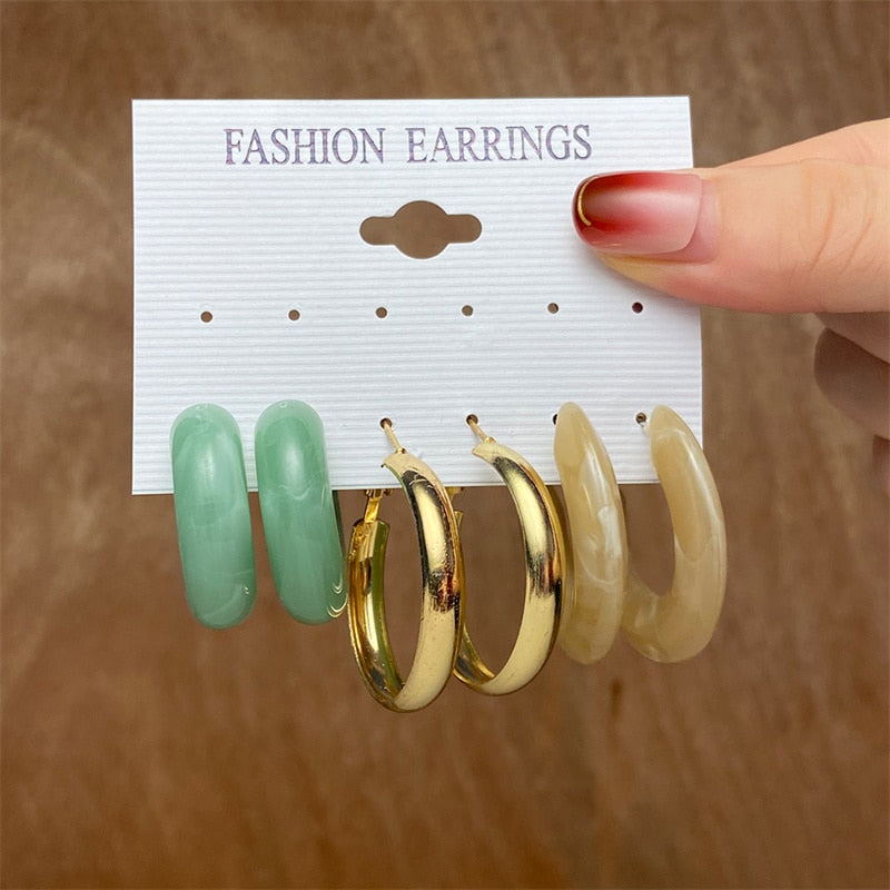 Trendy Black Earring Set For Women Girls Y2K Colorful Resin Butterfly Heart Dangle Earrings Dripping Oil Enamel Ring Jewelry
