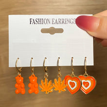 Load image into Gallery viewer, KISSWIFE Cartoon Butterfly Duck Earrings Set For Women Girls Geometric Cute Heart Mushroom Drop Earrings Trend Jewelry Kids Gift