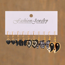Load image into Gallery viewer, 17KM Vintage Pearl Earrings Set Metal Gold Plated Dangle Earrings Heart Butterfly Hoop Earrings Geometric Fashion Jewelry Trendy