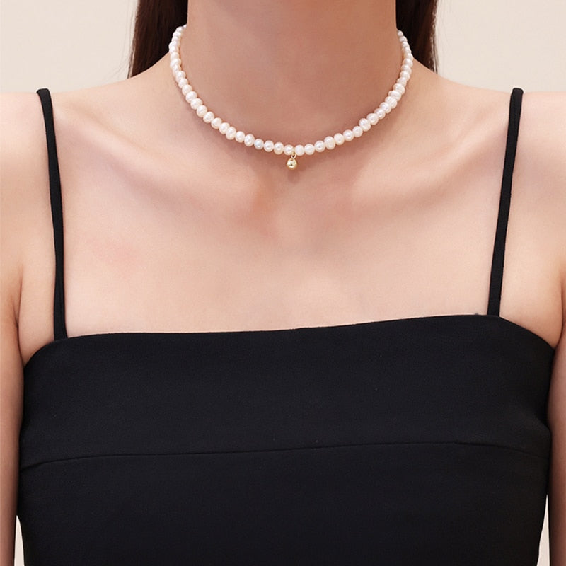 Faux Pearl Necklace Choker Clavicle Chain Necklace For Women Vintage Goth Trend Jewelry 2022 Korean Fashion Wedding Jewelry