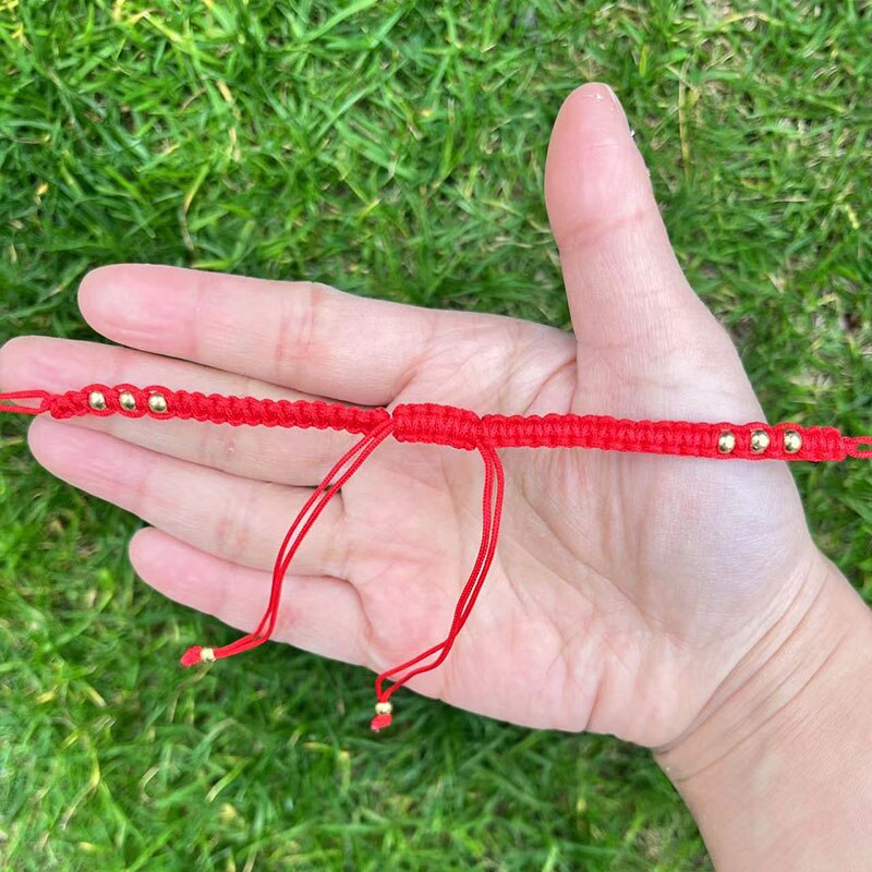 Semi-Finished Nylon Thread Braided  With Gold Beads Bracelets Can DIY Hang Any Accessory You Like Available In Variety Of Colors