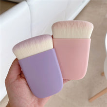 Load image into Gallery viewer, Multifunctional Flat Makeup Brush 3 In 1 Blush Blusher Powder Highlighter Brush Contouring Brushes Cosmetic Brushes
