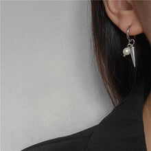 Load image into Gallery viewer, Freshwater Pearl Earrings for Women 2022 Fashion Tassel Earring Punk Silver Color Ear Buckle Brincos Jewelry