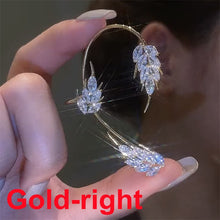 Load image into Gallery viewer, 1PC Fashion Cute Leaf Clip Earring For Women Without Piercing Punk Rock Sparkling Zircon Ear Cuff Girls Ear-hook Jewelry Gifts