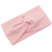 Load image into Gallery viewer, Solid Color Velvet Cross Stretch Headbands for Women Girls Wide Warm Fabric HairBands Turban Bandage Hair Accessories Headwear