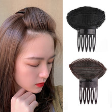 Load image into Gallery viewer, Puff Hair Head Cushion Invisible Fluffy Hair Pad Sponge Clip Bun Bump It Up Volume Hair Base For Women and Girls Hair Accessory