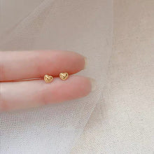 Load image into Gallery viewer, Hollow Heart Stud Earrings Women Fairy Metal Star Moon Butterfly Gold Color Silvery Simple Design Ear Studs Trendy Jewelry Gifs