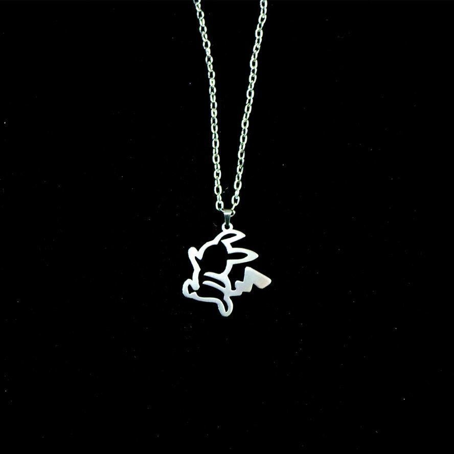 WANZHI 2022 New Hip Hop Stickman Pendant Necklace for Women Man Titanium Steel Middle Finger Doodle Necklace Trend Party Jewelry