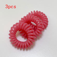 Load image into Gallery viewer, 1/3/6Pcs Telephone Wire Hair Bands Hair Ties Solid Color Elastic Gum Rubber Bands for Women Girls Hair Ropes Scrunchie Accessori