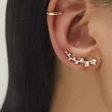 Load image into Gallery viewer, LATS Stars Leaf Flower Ear Cuff Geometric Zircon Ear Clip Earrings Set for Women Men Luxury Earring Cuff Trend Jewelry Wholesale