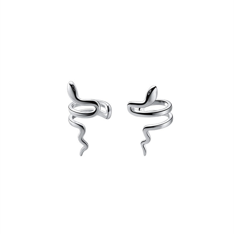 Punk Animals Clip Earrings for Women Man Exquisite Snake Fake Piercing Ear Cuff Without Holes Faux Clip on Earcuff Earrings 2022