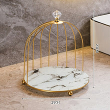 Load image into Gallery viewer, Makeup Organizer Rack Bathroom Cosmetic Storage Box Decoration Desktop Jewelry Lipstick Skin Care Products Iron Bird Cage Holder
