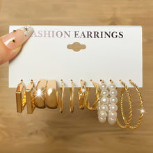 Load image into Gallery viewer, VKME Butterfly Jewelry Metal Pearl Earrings for Women 2022 Trending Hoop Earring Heart Acrylic Fashion Accessories