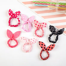 Load image into Gallery viewer, 20Pcs Lovely Random Color Small Bunny Rabbit Ears Headband Hair Rope Rubber Bands Hair Accessories Wholesale