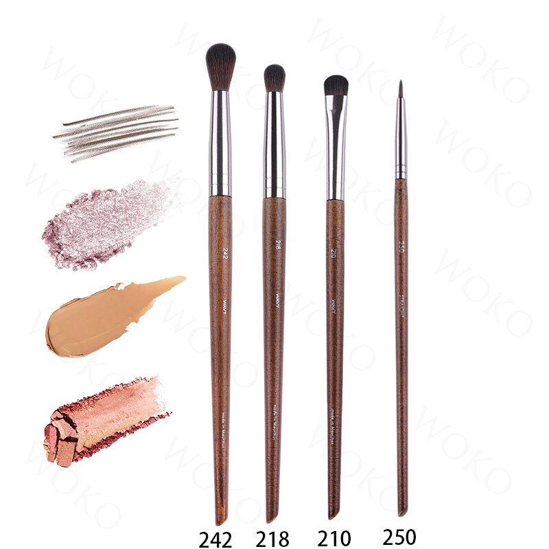 Powder Foundation Blush Contour Bronzer Eyeshadow Crease Smoky Liner Eyelash Smudge Makeup Brush High Quality Makeup Tools
