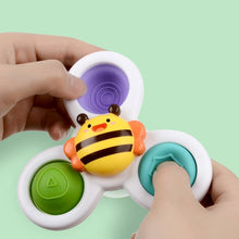 Load image into Gallery viewer, 1pcs Suction Cups Spinning Top Toy For Baby Game Infant Teether Relief Stress Educational Rotating Rattle Bath Toys For Children