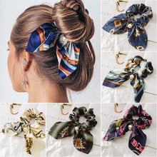 Load image into Gallery viewer, Women Elastic Hair Bands Girls Fashion New Chiffon Rabbit Bowknot Scrunchies Headband Hair Ties Ponytail Holder Hair Accessories