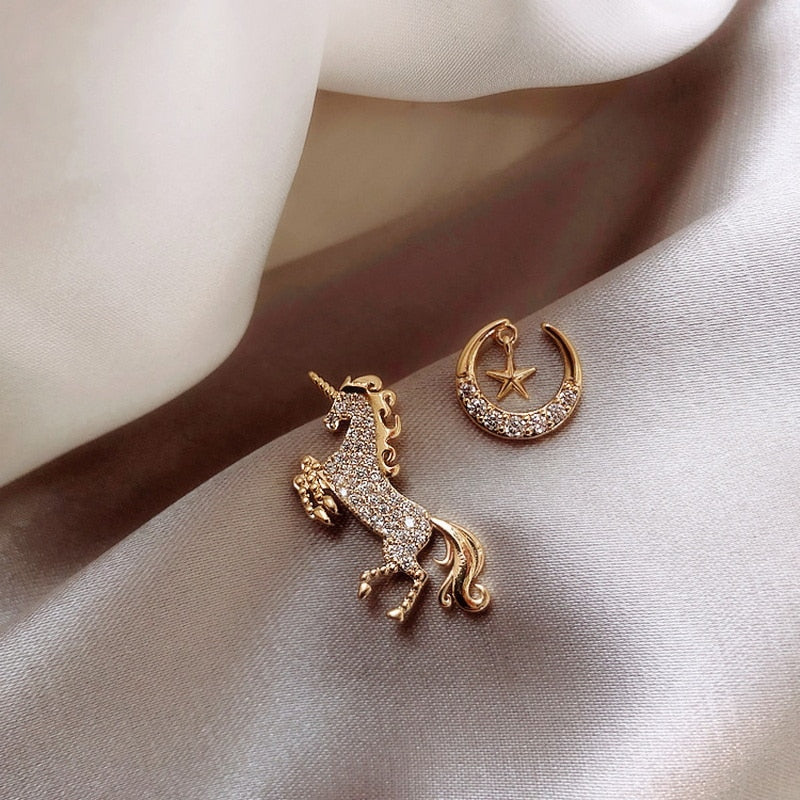 Fashion exquisite Earrings lovely Unicorn jewelry pendant accessories party women&#39;s animal ear clip