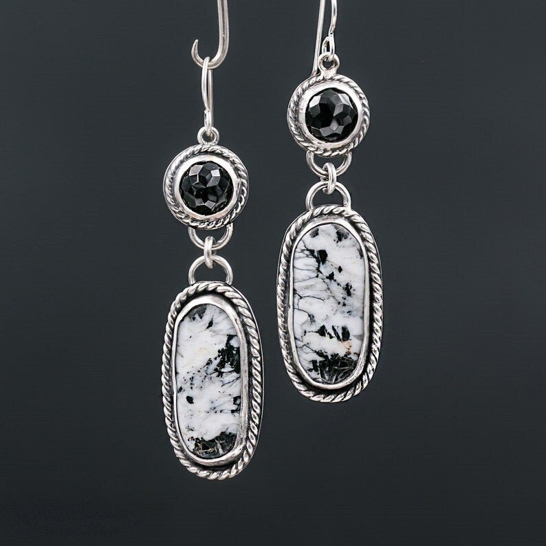 925 Sterling Silver Fashion Jewelry Moonstone Inlay Zircon Earrings for Women Anniversary Gift Engagement Party Hoop Earrings