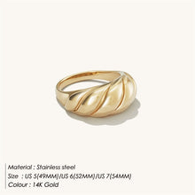 Load image into Gallery viewer, eManco Simple Fashion Style texture  Stainless Steel Rings Classic Gold Color Couple For Women And Men Wedding  Jewelry