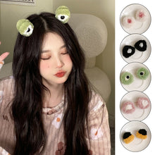 Load image into Gallery viewer, 1pair Lovely Cat Ear Hair Clips Cute Cat Ear Hairpin Plush Pair Clips Three-dimensional Hairclaw Hair Claw Pin Clip Accessories
