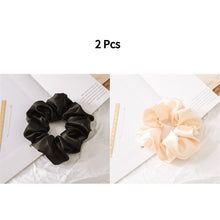 Load image into Gallery viewer, 3.9 inch Women Silk Scrunchie Elastic Handmade Multicolor Hair Band Ponytail Holder Headband Hair Accessories