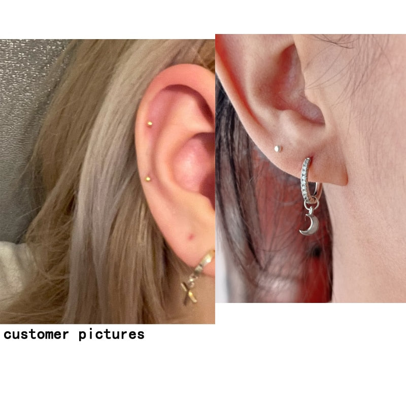 La Monada Fashion Womens Earrings Silver 925 Keep Ear Piercing 999 Silver Earrings For Women Ball Silver Stud Earrings Girl