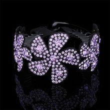 Load image into Gallery viewer, Molans Crystal Rhinestone Hair Claws for Women Flower Hair Clips Barrettes Crab Ponytail Holder Hairpins Bands Hair Accessories