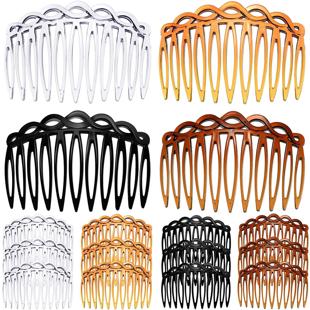 French Hair Side Combs Plastic Twist Comb Hair Clip Combs Accessories for Girls Women DIY Clip Hair Accessories