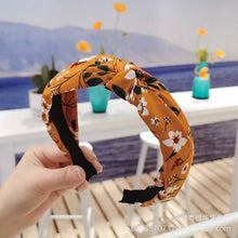 Load image into Gallery viewer, Fashion Wide Solid Knot Headbands Cross Cotton Hairbands for Women Girls Handmade Hair Hoops Ladies Bezel Hair Accessories
