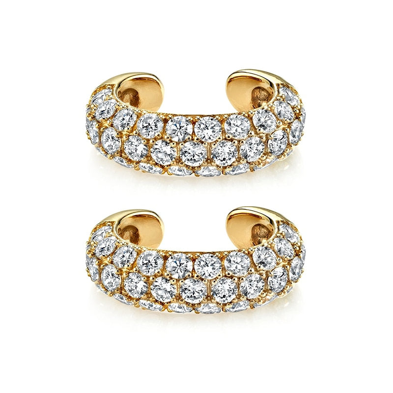 KEYOUNUO Gold Silver Filled Hoop Drop Earrings For Women Zircon Ear Piercing Colorful Dangle Earring Fashion Jewelry Wholesale