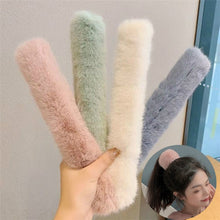 Load image into Gallery viewer, Cute Slap Ring Wrist Plush Bracelet Hair Ring Sweet Cute Autumn and Winter Children Girls Faux Fur Hair Ring Hair Accessories