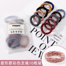 Load image into Gallery viewer, 5-50pcs Girls Solid Color Big Rubber Band Ponytail Holder Gum Headwear Elastic Hair Bands Korean Girl Hair Accessories Ornaments