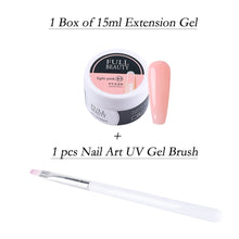 Load image into Gallery viewer, 1Box Nail Extension Gel Pink White Clear Poly Builder UV Gel For Nails Finger Extensions Form Tips French Nail Art Tool LY1623-1