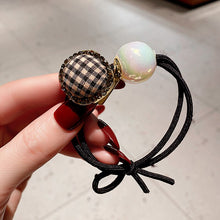 Load image into Gallery viewer, 2022 New Hair Accessories Elegant And Light Luxury Hair Ring Temperament Diamond-Studded Pearl Head Rope Simple Rubber Band