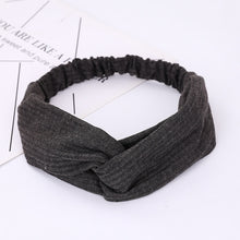 Load image into Gallery viewer, Women Headband Cross Top Knot Elastic Hair Bands Soft Solid Color Girls Hairband Hair Accessories Twisted Knotted Headwrap