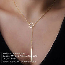 Load image into Gallery viewer, GD initial pendant custom name letter stainless steel necklace women statement nameplate layered choker necklace