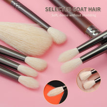 Load image into Gallery viewer, BETHY BEAUTY  Smudge Makeup brushes 3PCS Natural Goat Hair Eyeshadow Detail  and Highlight Blending Beauty Cosmetic Brushes