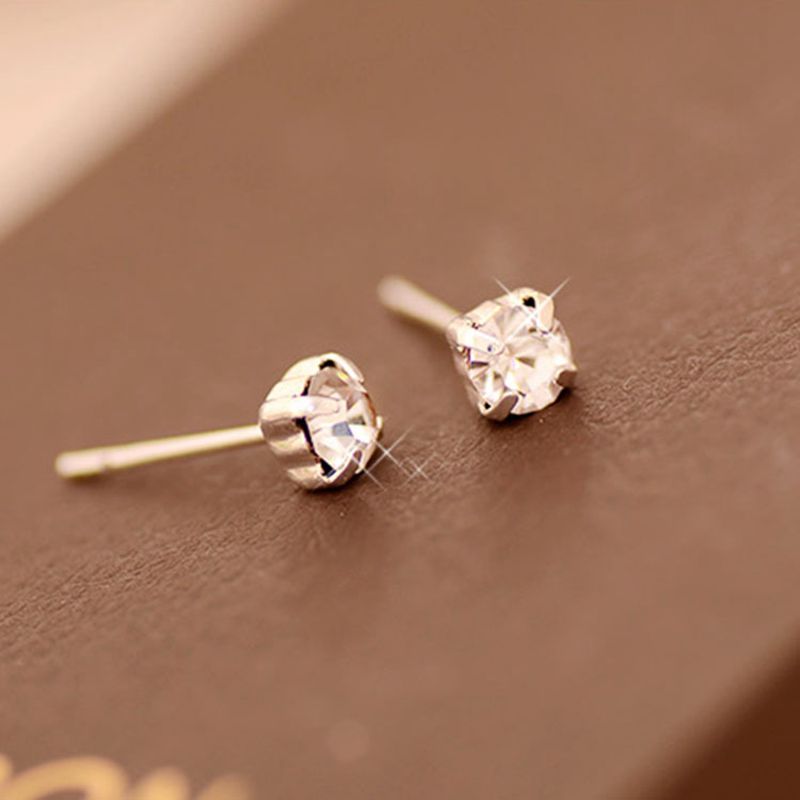 Women Earrings Cute Stud Personality Romantic Wedding Gifts Crystal Earrings For Girls Party Jewelry Accessories