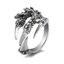 Load image into Gallery viewer, KINFOLK Punk Silver Color Angel Wings Rings For Women Men Hollow Heart Butterfly Rose Owl Finger Rings Fashion Jewelry Wholesale