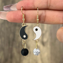 Load image into Gallery viewer, Drip Oil Tai Chi Gossip Drop Earrings For Women Fashion Simple Ladies Romantic Ball Pendant Earrings Jewelry Factory Wholesale