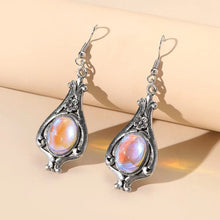 Load image into Gallery viewer, Fashion Round Metal Stick Peacock Tail Colorful Earrings Inlaid Pearl Earrings Women&#39;s Party Jewelry Gifts