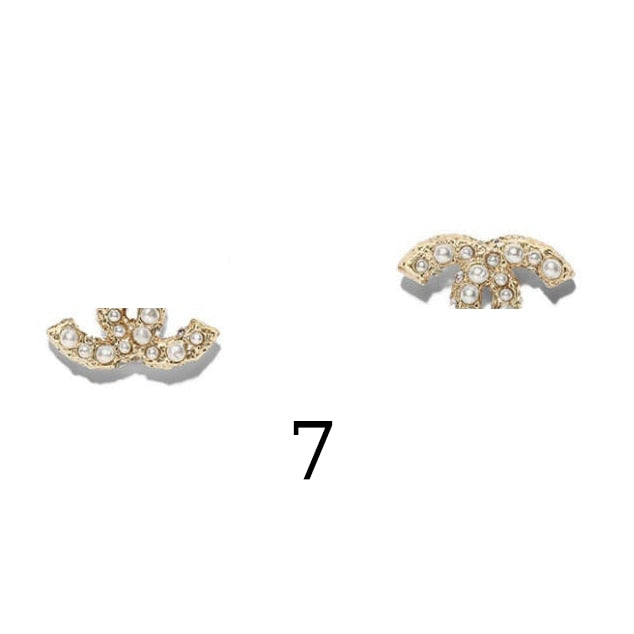 2022 Classic Sterling Silver 925 Premium Banquet Lady Stud Earrings With Gift Box