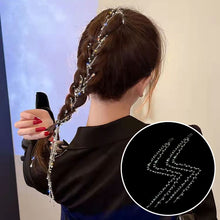 Load image into Gallery viewer, 2022 New Flashing Diamond Chain Hairpin Braided Hair Headdress Tassel Hairpin High Sense Temperament Dirty Braided Hairband